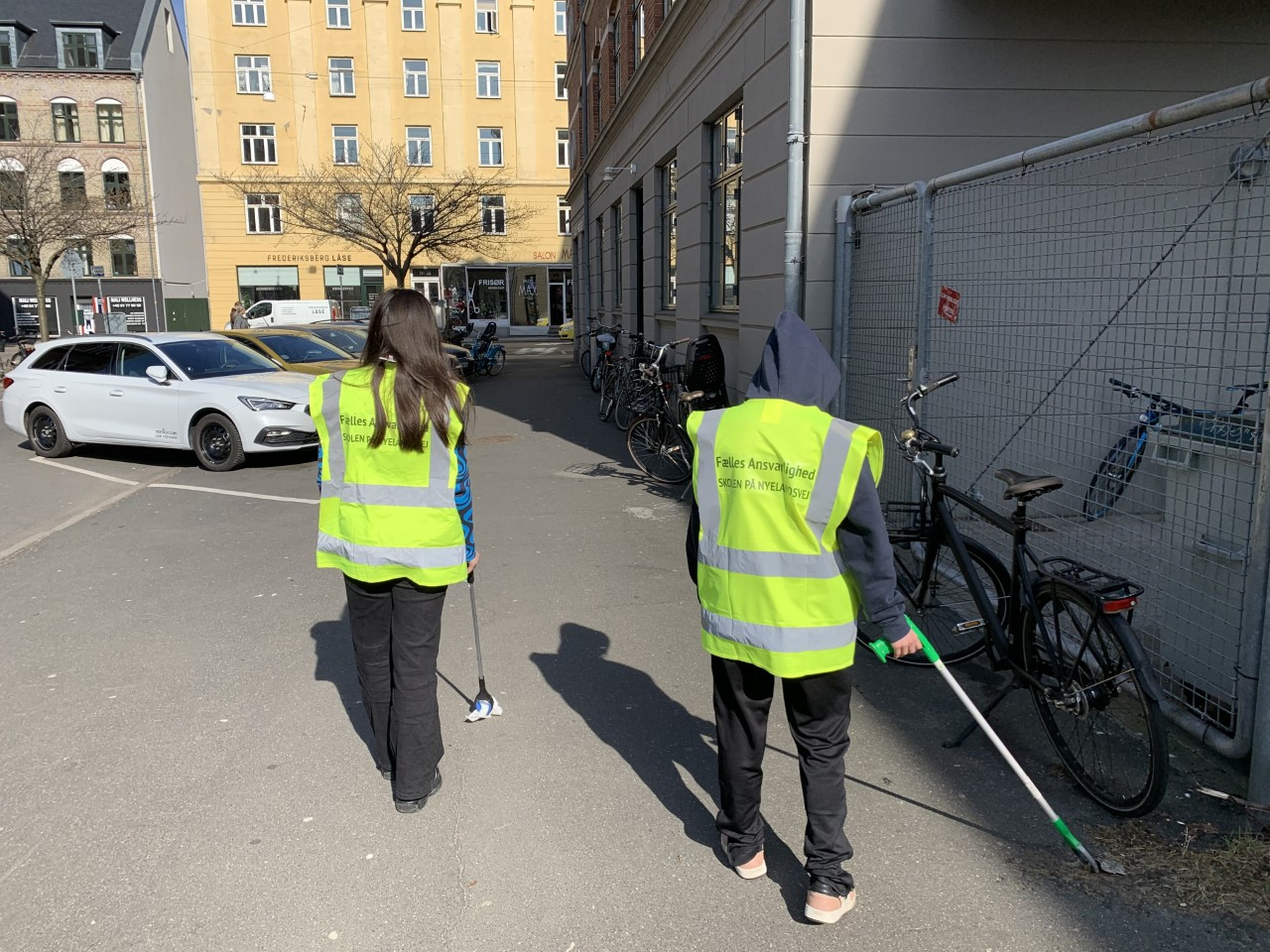 Ordningen som affaldspatrulje går på tur blandt alle klasserne fra 6.-9. årgang.