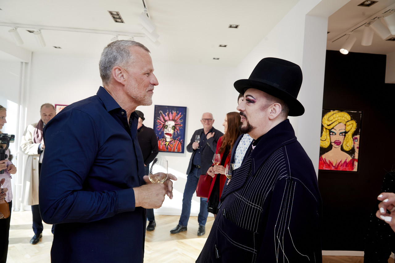 Kim Jørgensen og Boy George